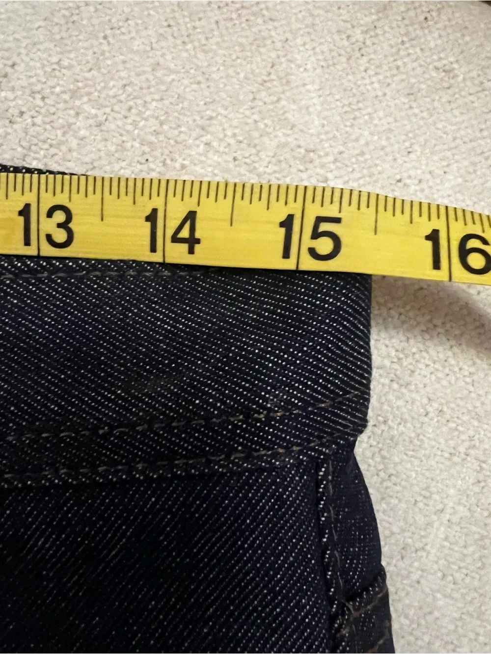 NWT Weird Guy - Natural Indigo Selvedge 29” Hemmed in NYC store to 31.5